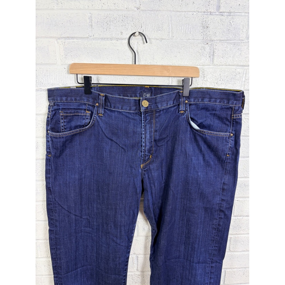 Citizens of Humanity Sid Jeans Mens 42 Dark Wash Straight Leg Made USA Denim - Picture 4 of 15
